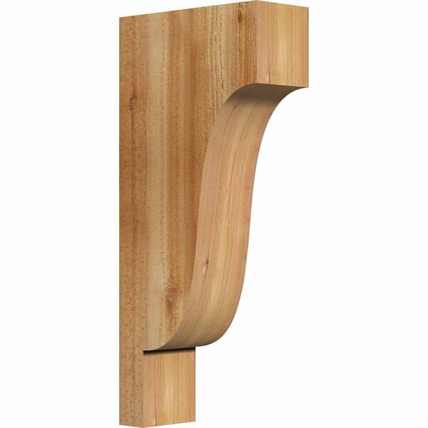 Ekena Millwork Newport Rough Sawn Corbel, Western Red Cedar, 4"W x 10"D x 22"H COR04X10X22NEW00RWR - main
